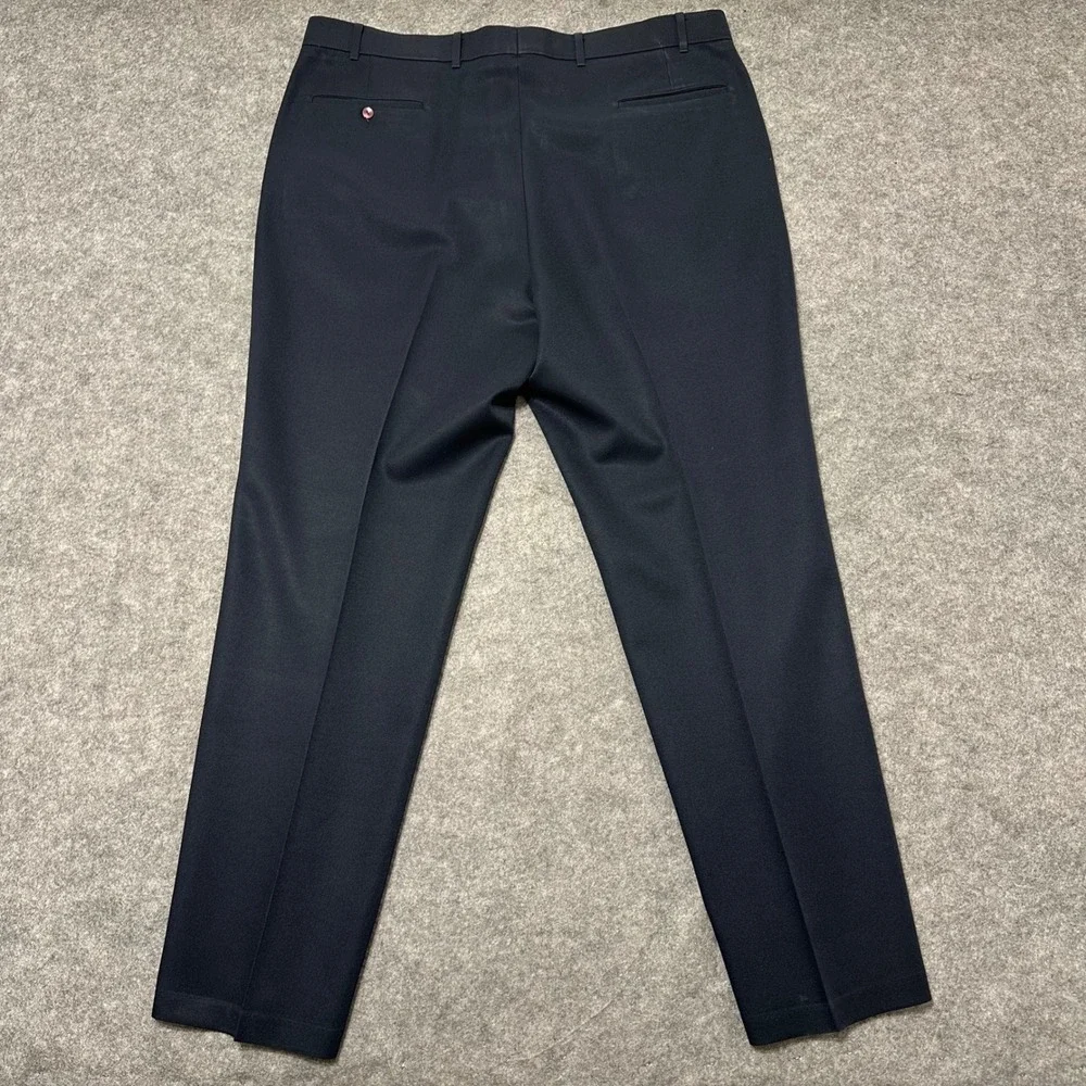 Vintage Levis Action 70s Slacks Men 40x32 Navy Dress Pants Trousers Flat Front